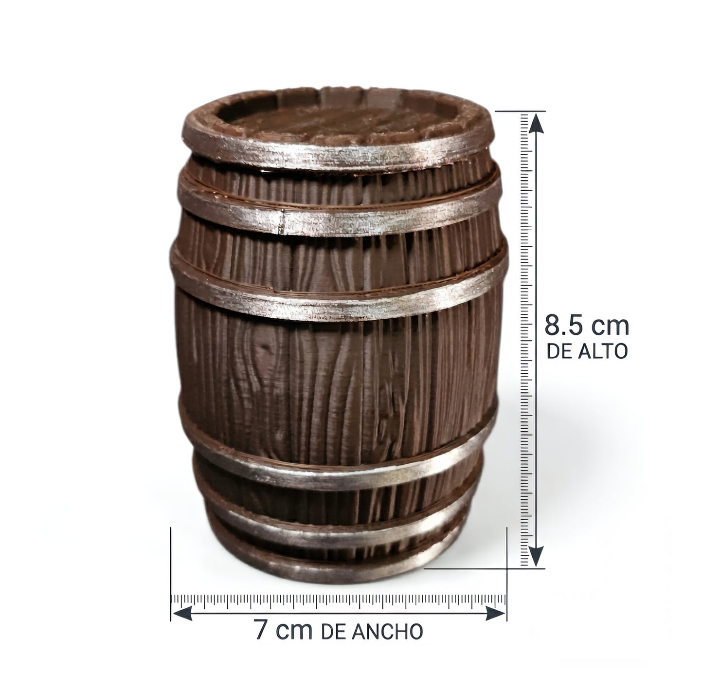 Barril con tapa para figuras de acción DC, Marvel, Star Wars, Jada Toys 8.5 Cm