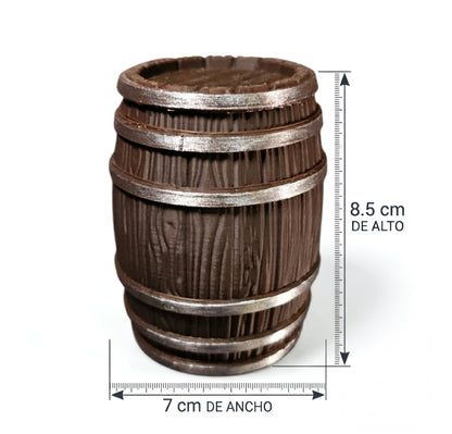 Barril con tapa para figuras de acción DC, Marvel, Star Wars, Jada Toys 8.5 Cm