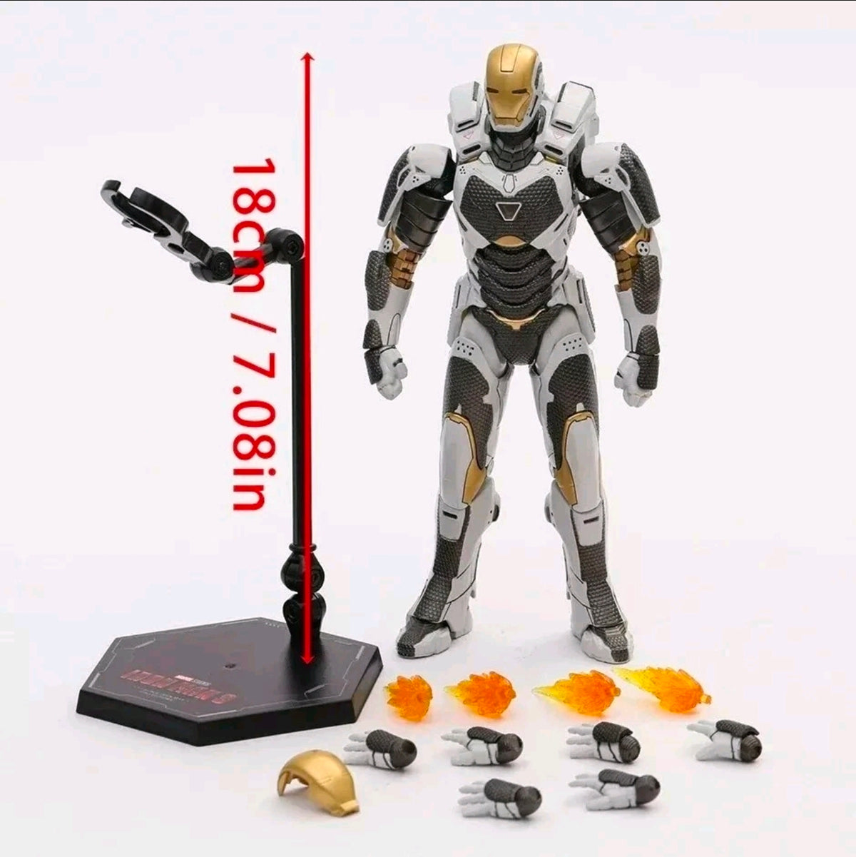Iron Man Mark 39 Figura de Accion Iron Man 3 Zd Toys 18 Cm
