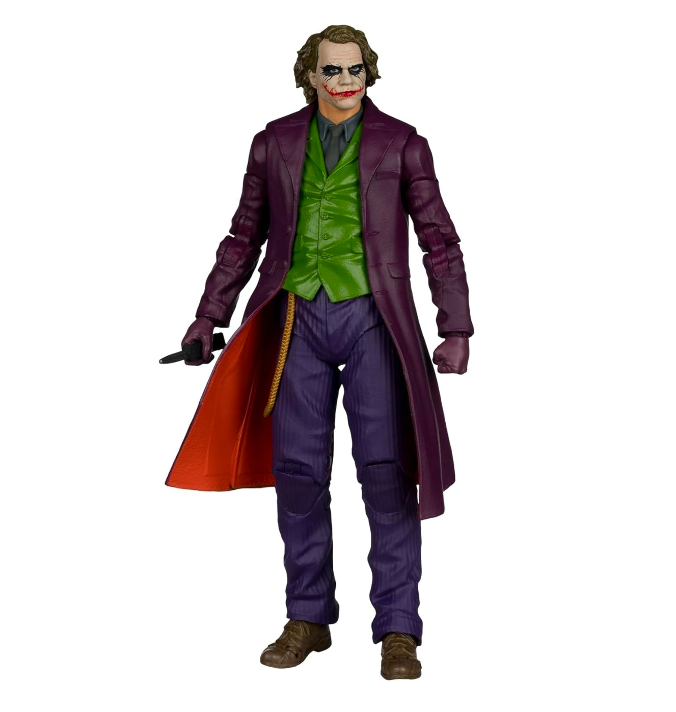 Joker Heath Ledger Figura De Acción Batman Dark Knight Rises DC Multiverse Mcfarlane Toys 18 Cm