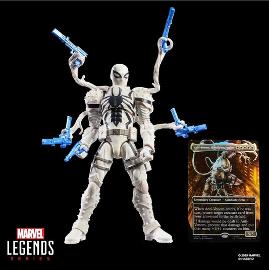 Agent Anti Venom Figura de Acción Magic The Gathering Spiderman Marvel Legends 16cm