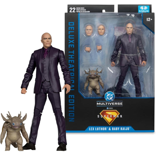 Lex Luthor & Baby Kaiju Figura Superman 2025 Deluxe Theatrical Edition Mcfarlane Toys