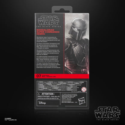 Mandalorian Super Commando Kebris Figura de Acción Star Wars Darth Maul Shadow Lord Black Series 15 cm