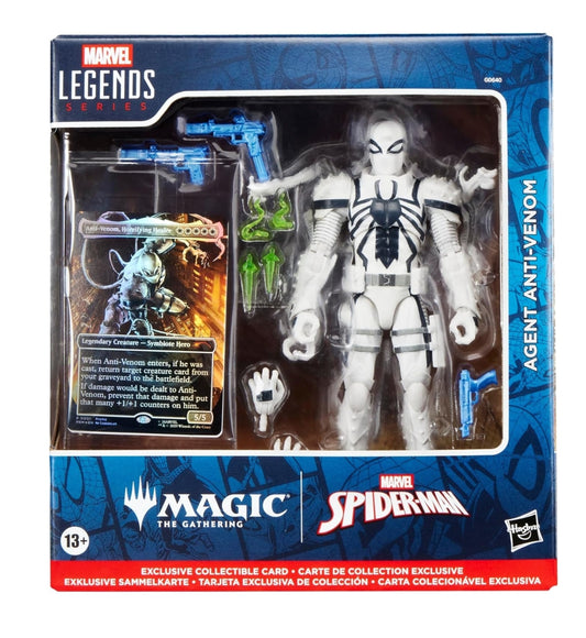 Agent Anti Venom Figura de Acción Magic The Gathering Spiderman Marvel Legends 16cm