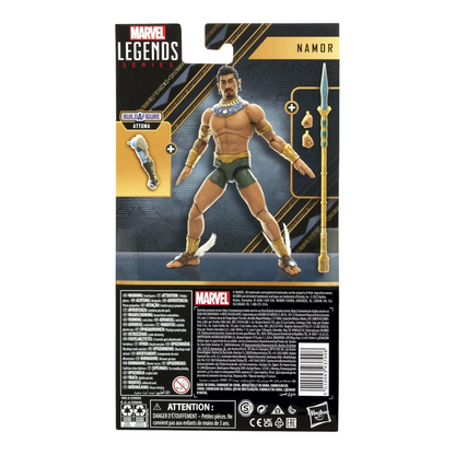 Namor Figura De Acción Black Panther Wakanda Forever Marvel Legends Hasbro 16 Cm BAF Attuma