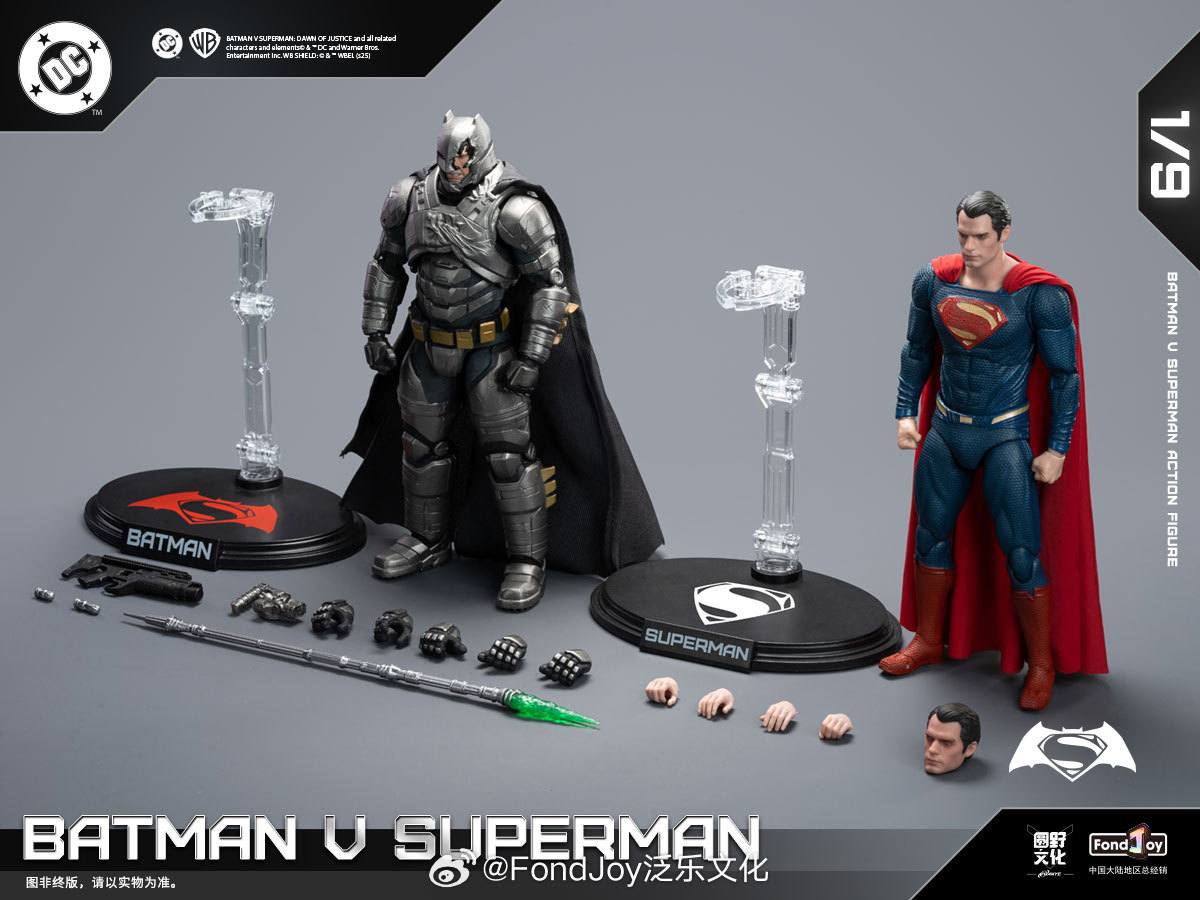Batman V Superman 2 Pack Figuras De Accion BVS Dawn Of Justice Fondjoy 19 Cm