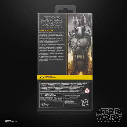 Gar Saxon Figura de Acción Star Wars The Clone Wars Black Series 15 cm