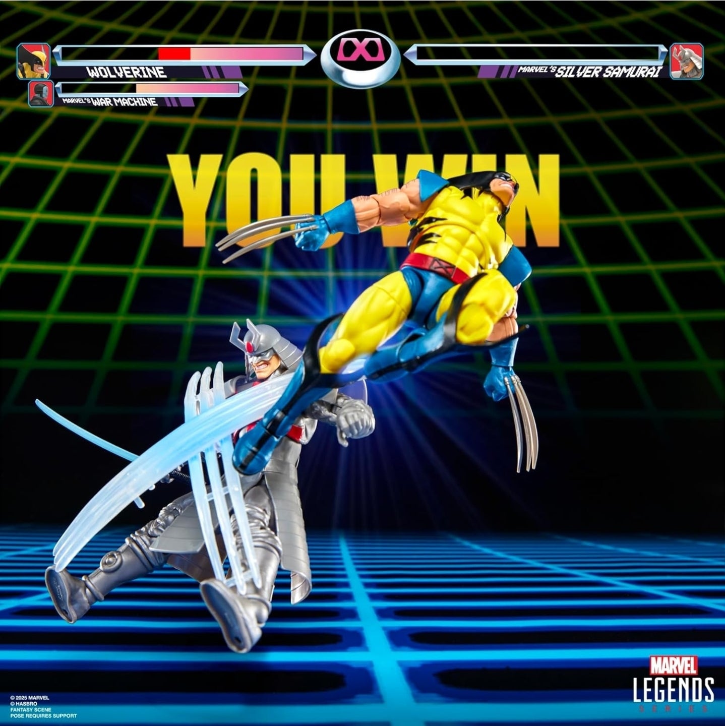 Wolverine Vs Silver Samurai 2 Pack Figuras Gamerverse Marvel Legends 16cm