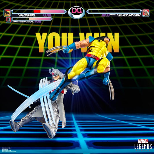 Wolverine Vs Silver Samurai 2 Pack Figuras Gamerverse Marvel Legends 16cm