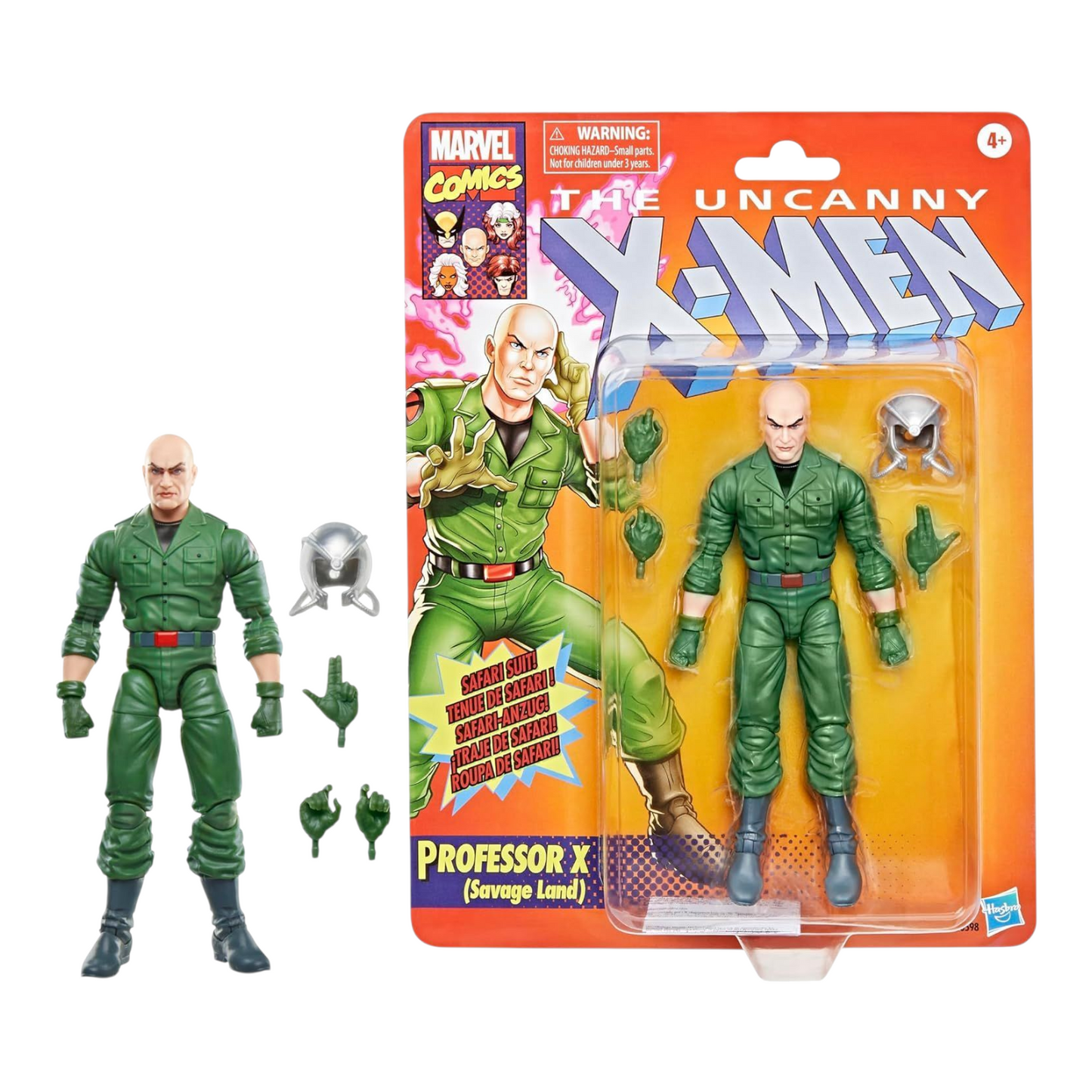 Professor X Savage Land Figura de Acción X Men Uncanny Marvel Legends Retro Hasbro 16 Cm