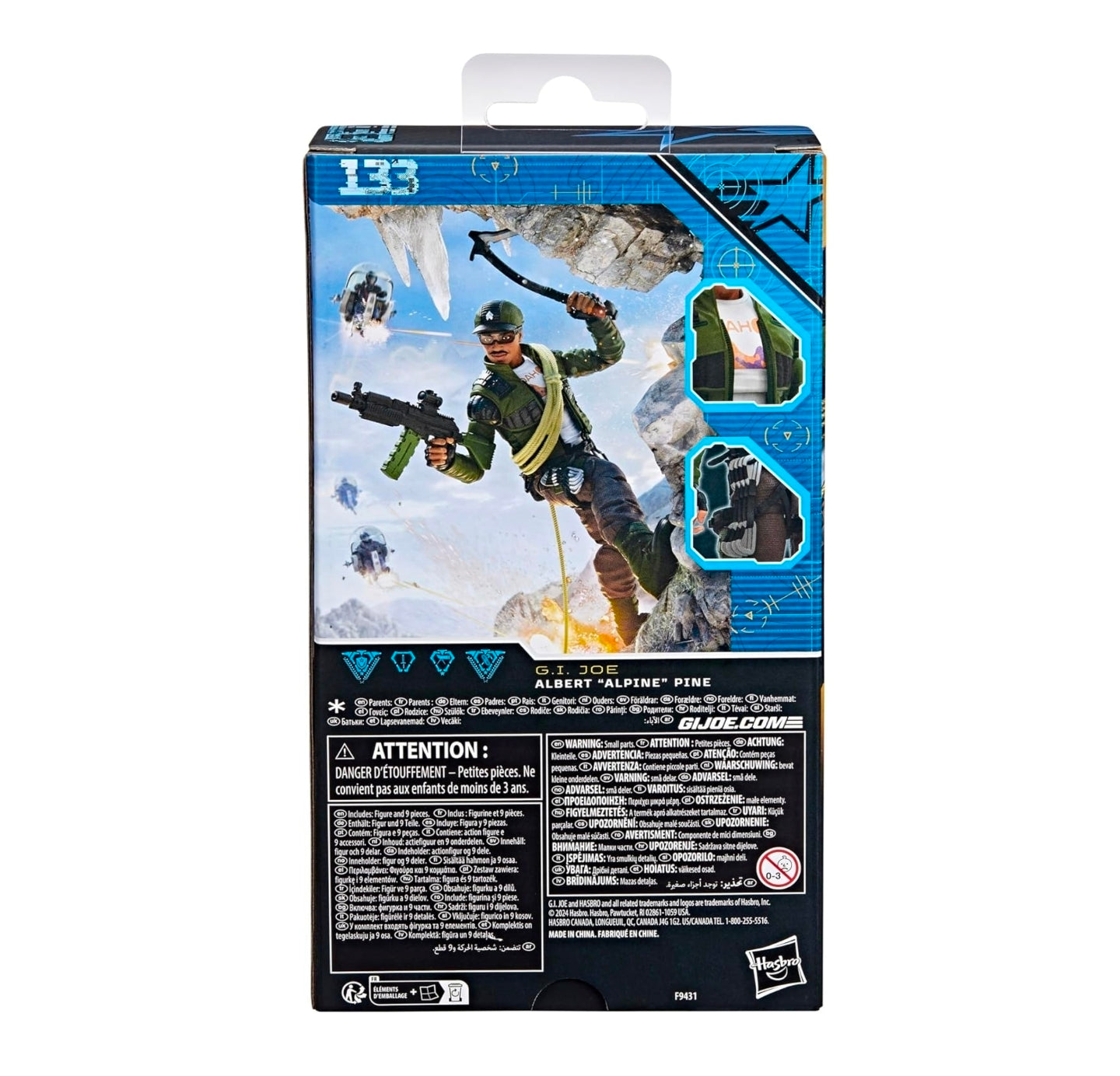 Albert Alpine Pine Figura de Acción Gi Joe 113 Classified Series 16 Cm