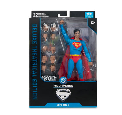 Superman Figura de Accion Christopher Reeve 1978 Mcfarlane Toys Deluxe Theatrical Edition 18 Cm