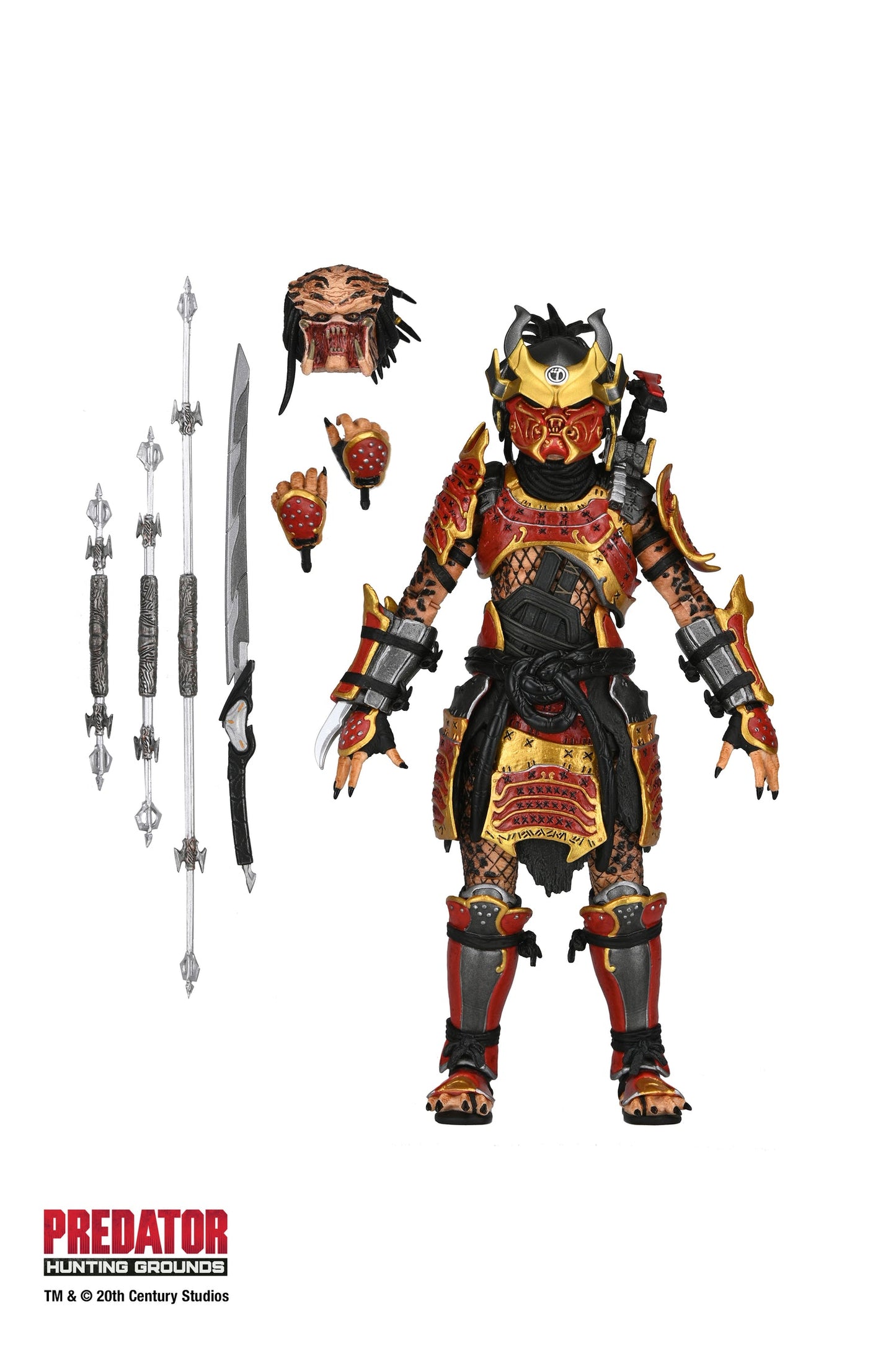 Samurai Predator Figura de Accion Predator Hunting Grounds Neca Ultimate 21.5 cm