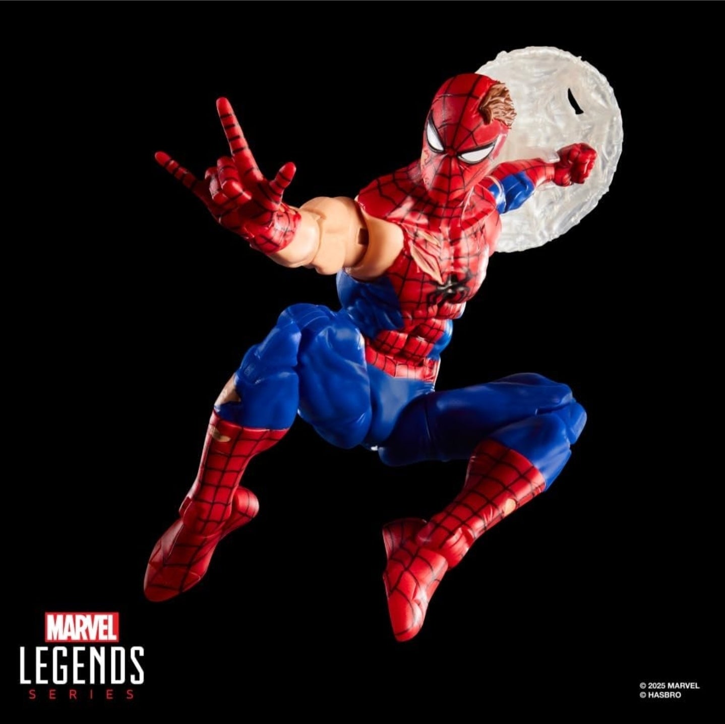 Spiderman Battle Damaged Figura de Accion Magic The Gathering Marvel Legends 16cm