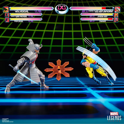 Wolverine Vs Silver Samurai 2 Pack Figuras Gamerverse Marvel Legends 16cm