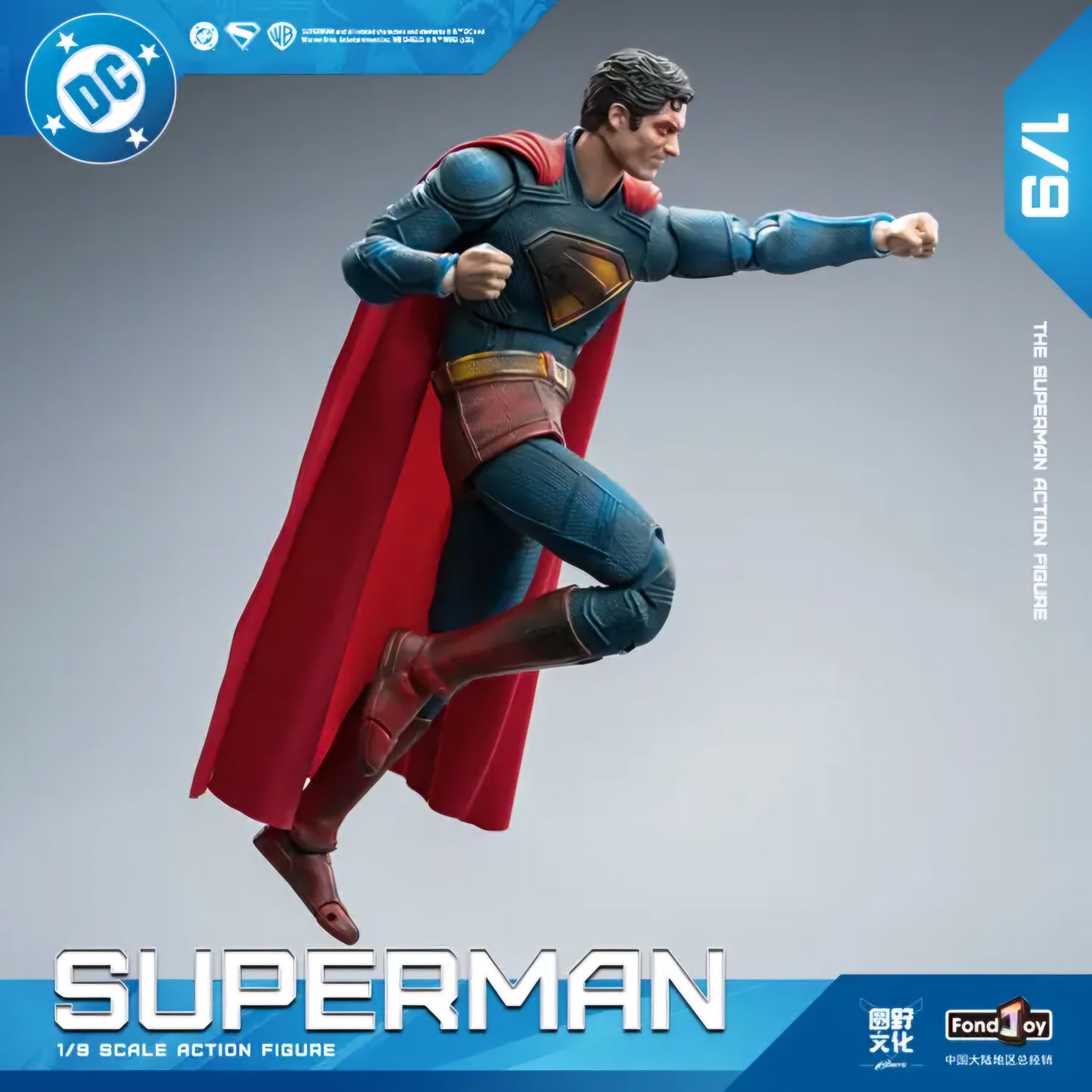 Superman Battle Damaged Figura de Accion Dc Studios Fondjoy 19 Cm