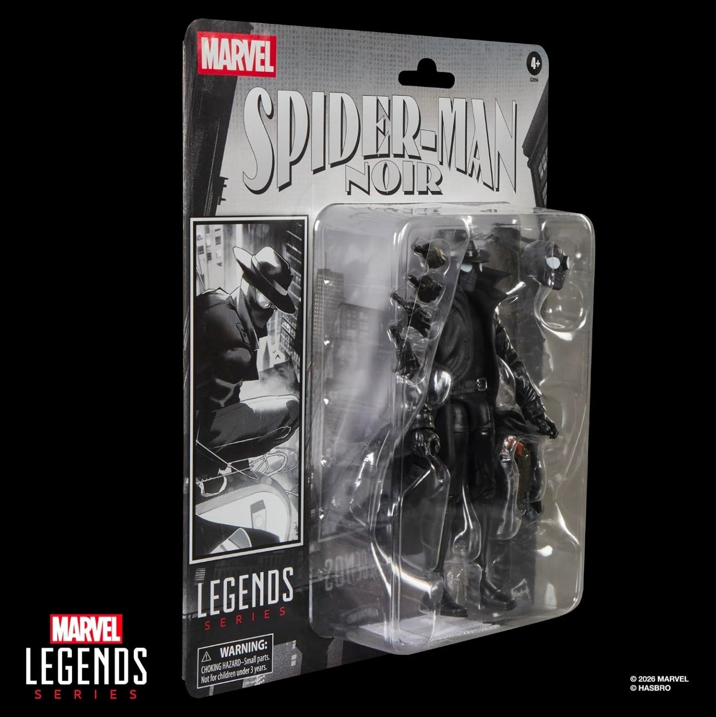 Spiderman Noir Figura de Acción Spiderverse Marvel Legends 16 Cm