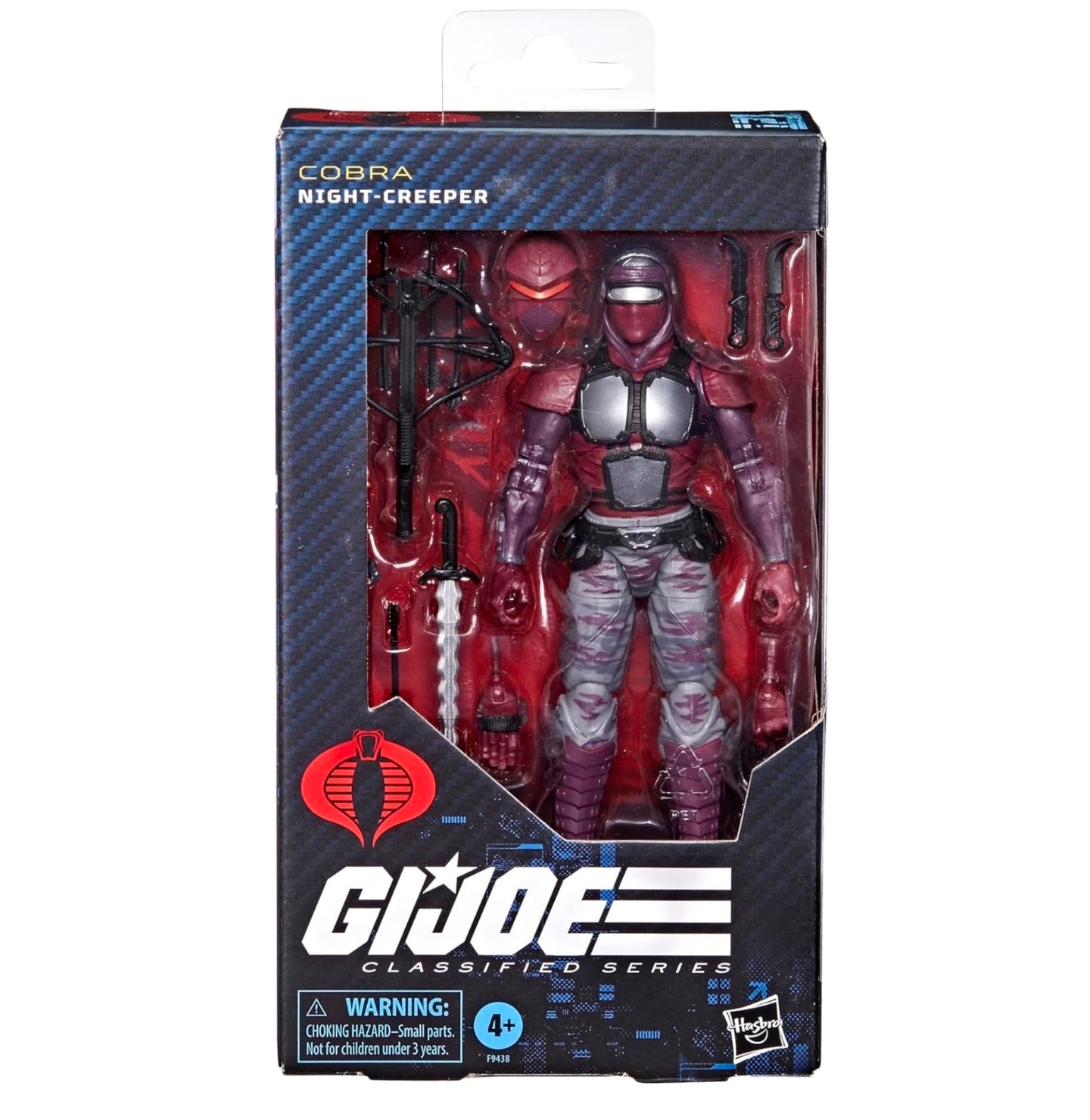 Cobra Night Creeper Figura de Accion Gi Joe 121 Classified Series 15 Cm