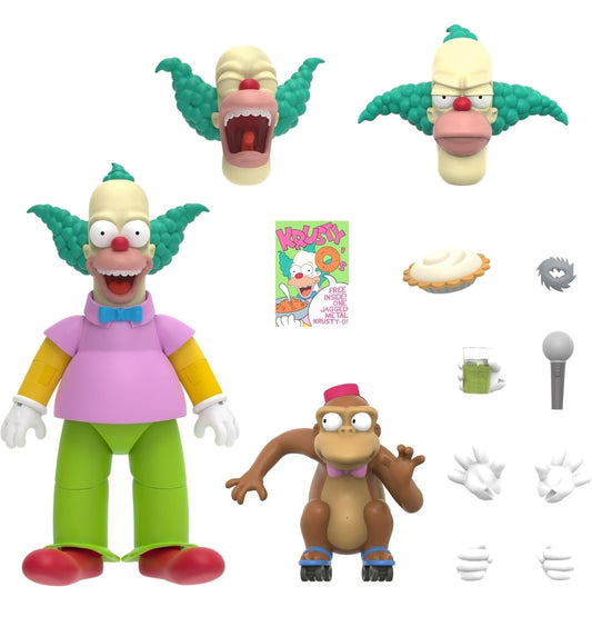 Krusty El Payaso Figura De Accion Los Simpson Super7 Ultimate 16cm