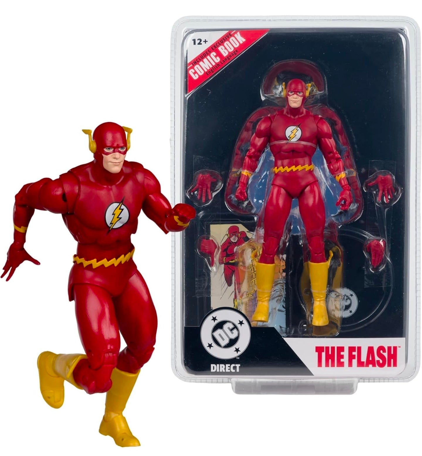 The Flash Barry Allen Figura de Accion DC Comics #123 Mcfarlane Page Punchers 17 cm