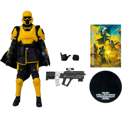 TR-40 Gold Eagle Figura de Accion Helldivers 2 Mcfarlane Gaming Edition 18 Cm