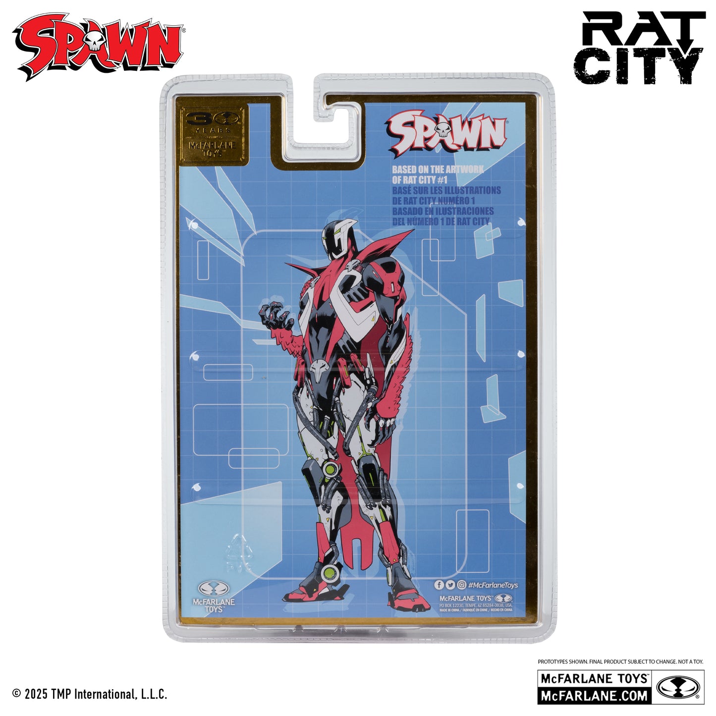 The Deviant Figura de Accion Spawn Rat City Mcfarlane Toys 30th Anniversary 18 Cm