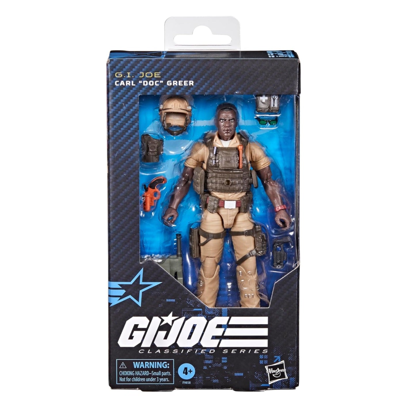 Carl Doc Greer Figura de Accion Gi Joe 122 Classified Series 16 Cm