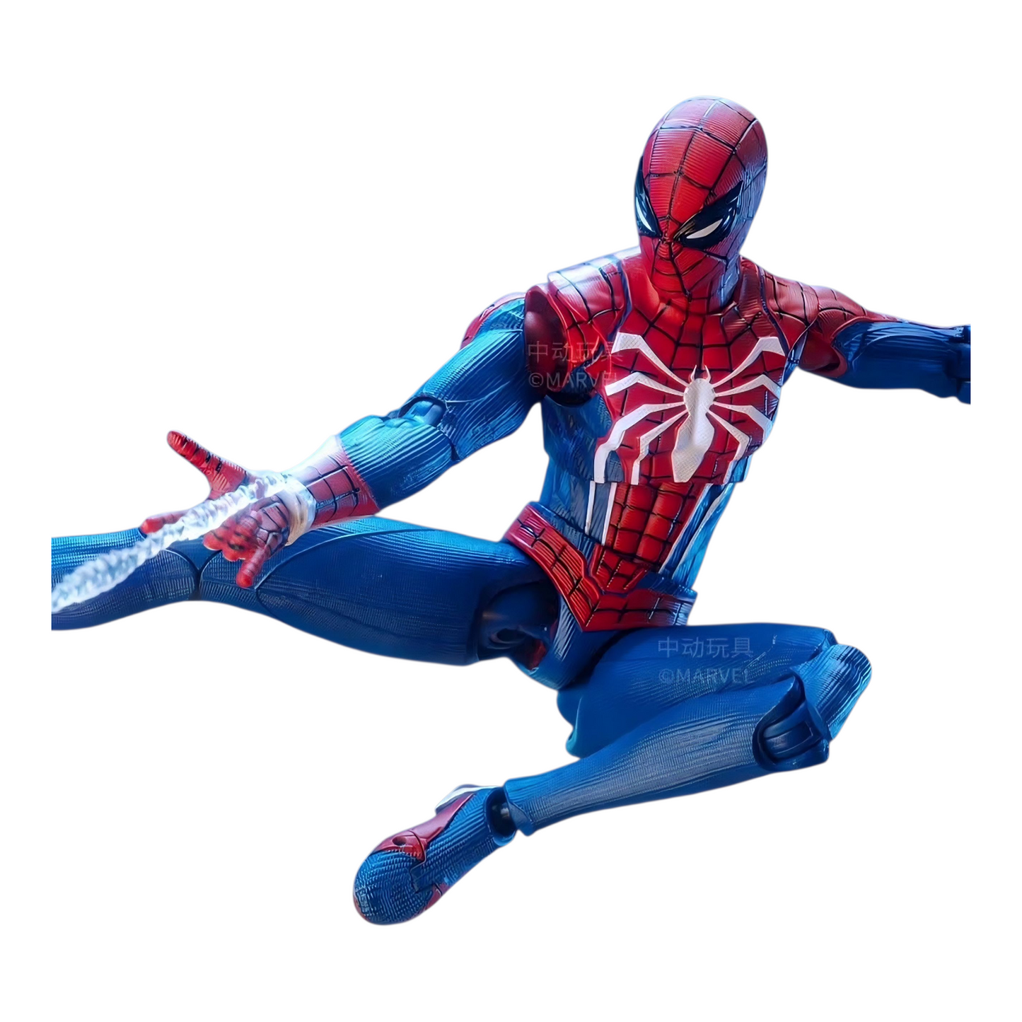 Spiderman Advanced Suit Figura de Acción Ps4 Gamer Deluxe ZD Toys 18 cm