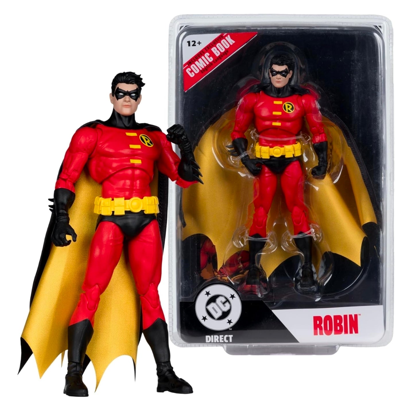 Robin Figura de Accion Teen Titans Reborn #41 Mcfarlane Toys Page Punchers 17 Cm