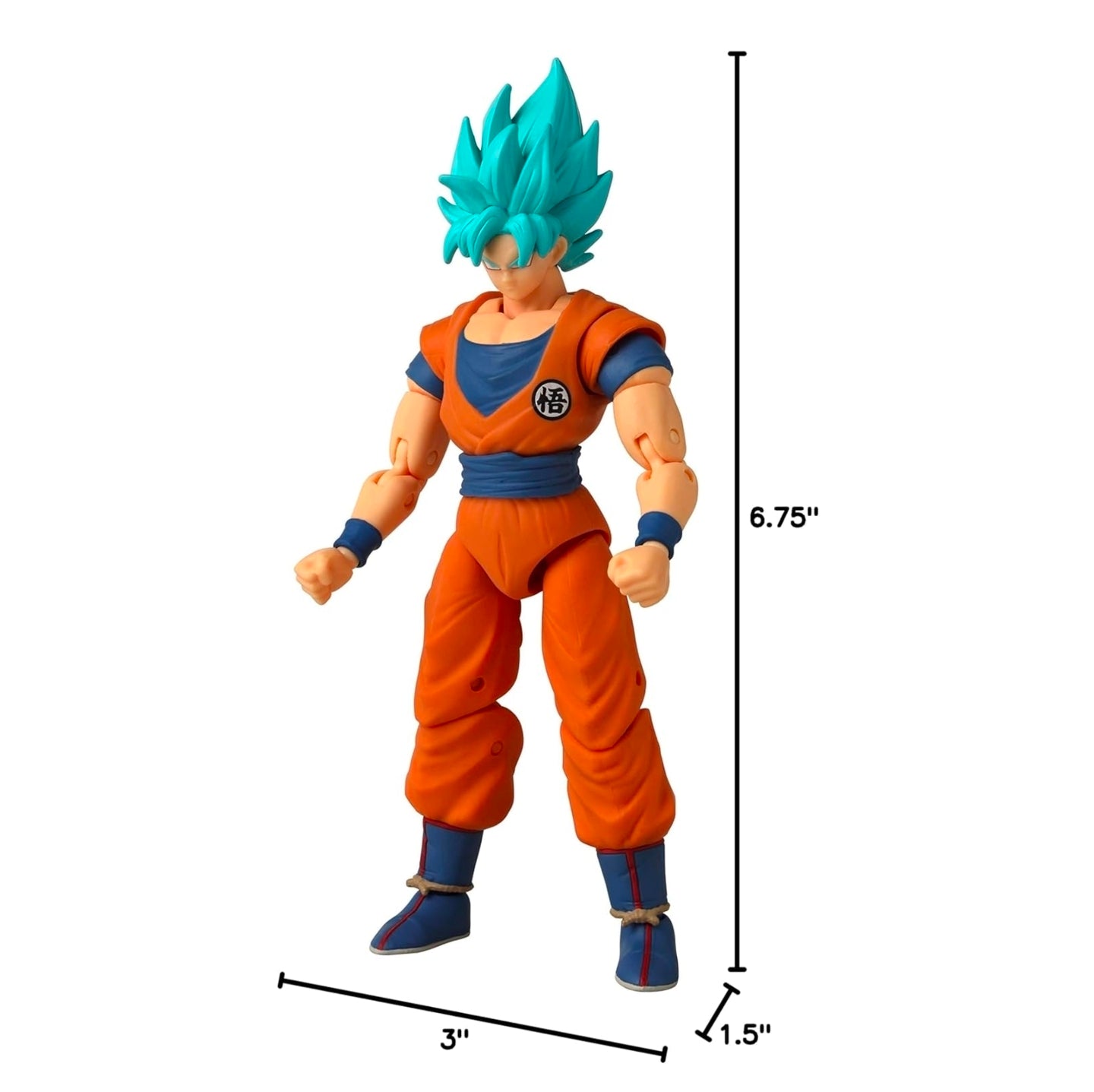 Goku Ssj Blue Figura de Acción Dragon Ball Super Dragon Stars Bandai 16 Cm