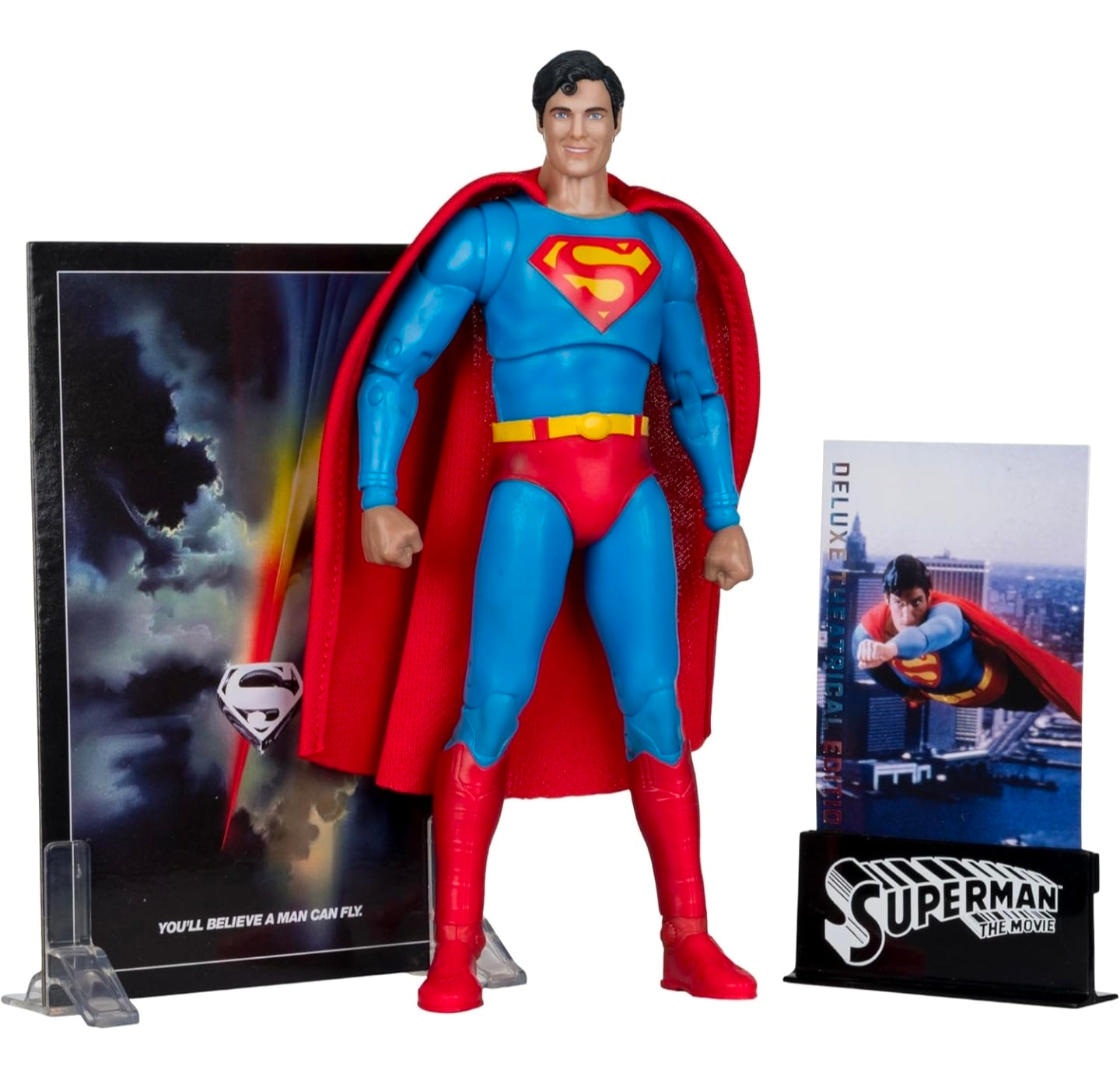 Superman Figura de Accion Christopher Reeve 1978 Mcfarlane Toys Deluxe Theatrical Edition 18 Cm