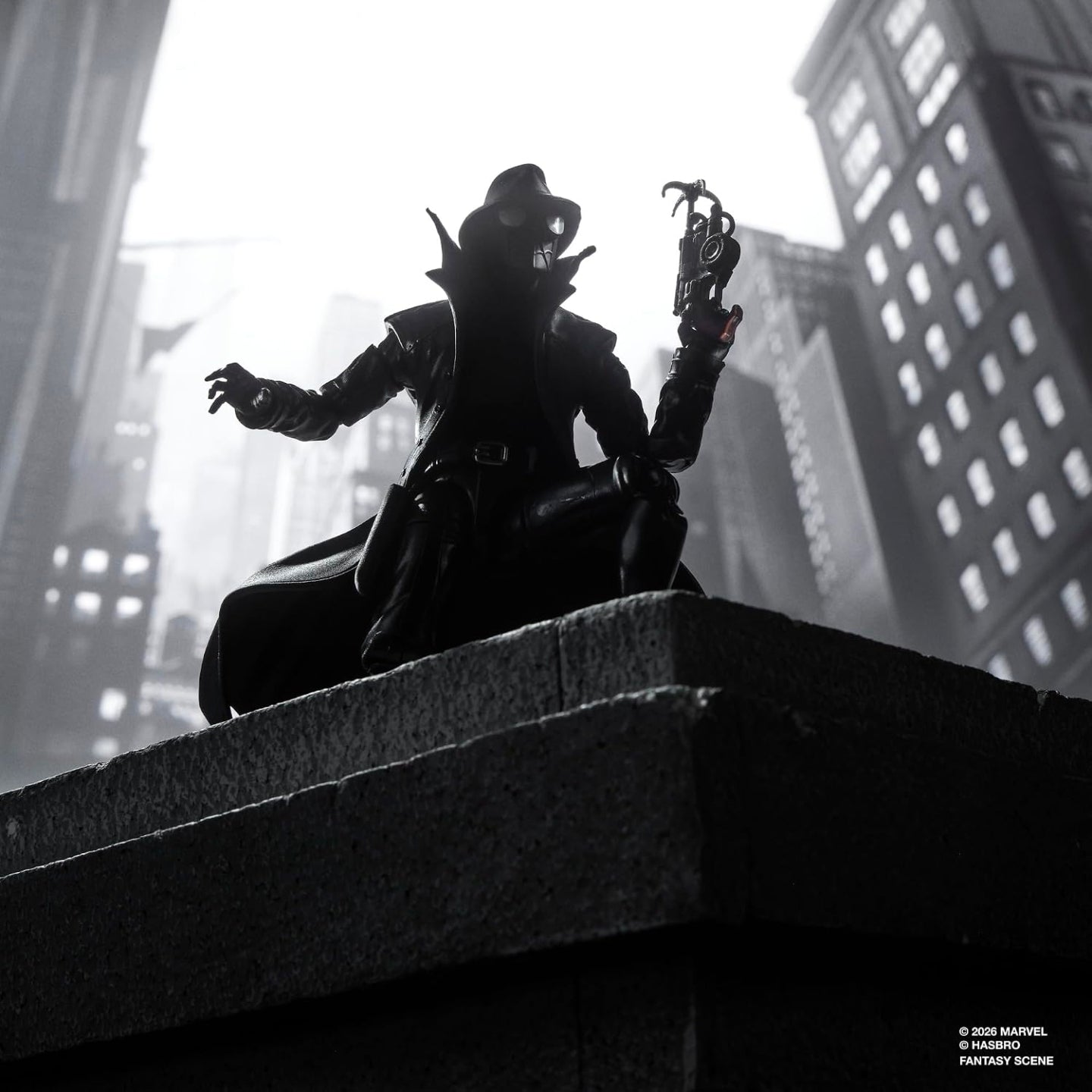 Spiderman Noir Figura de Acción Spiderverse Marvel Legends 16 Cm