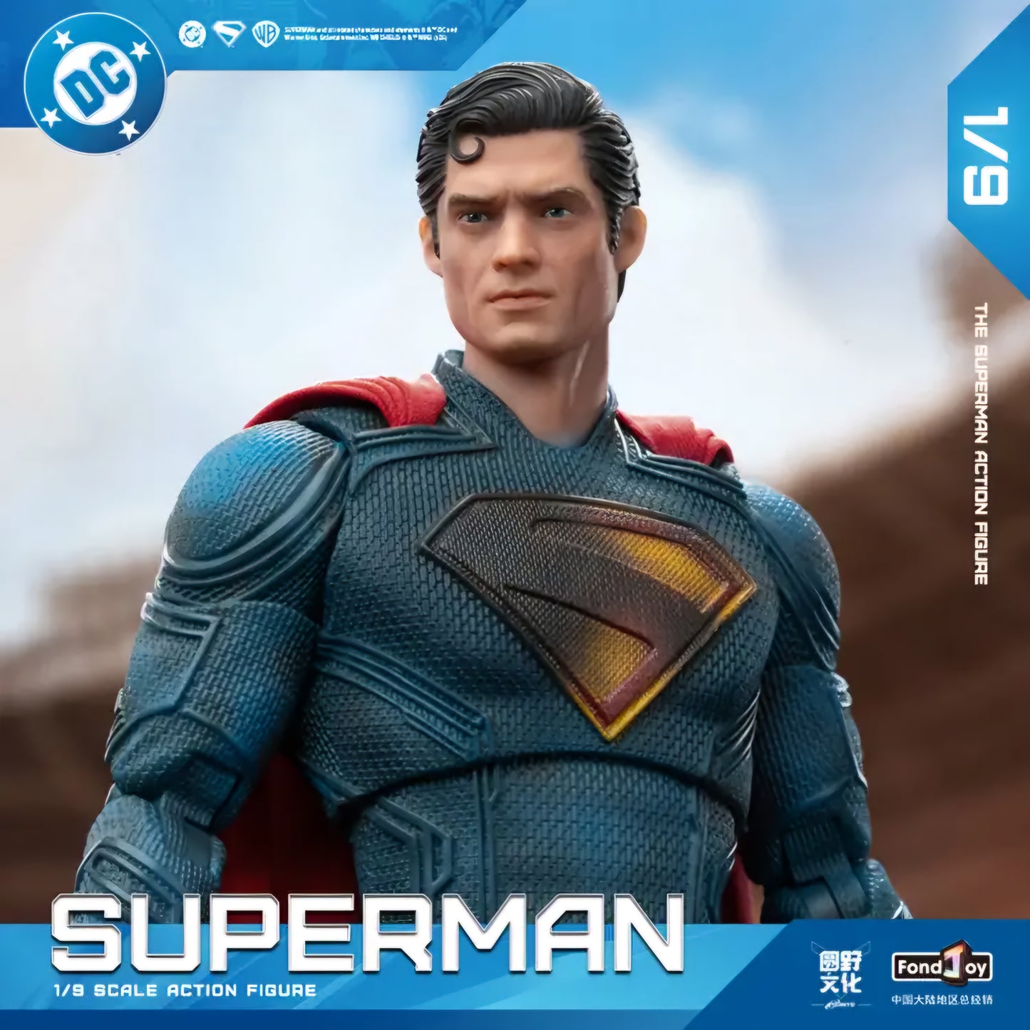 Superman Battle Damaged Figura de Accion Dc Studios Fondjoy 19 Cm
