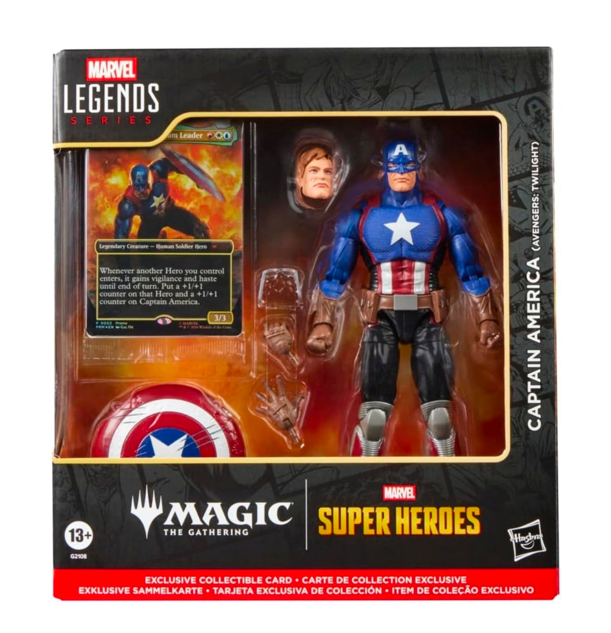 Capitan America Figura de Accion Avengers Twilight Magic The Gathering Marvel Legends 16cm