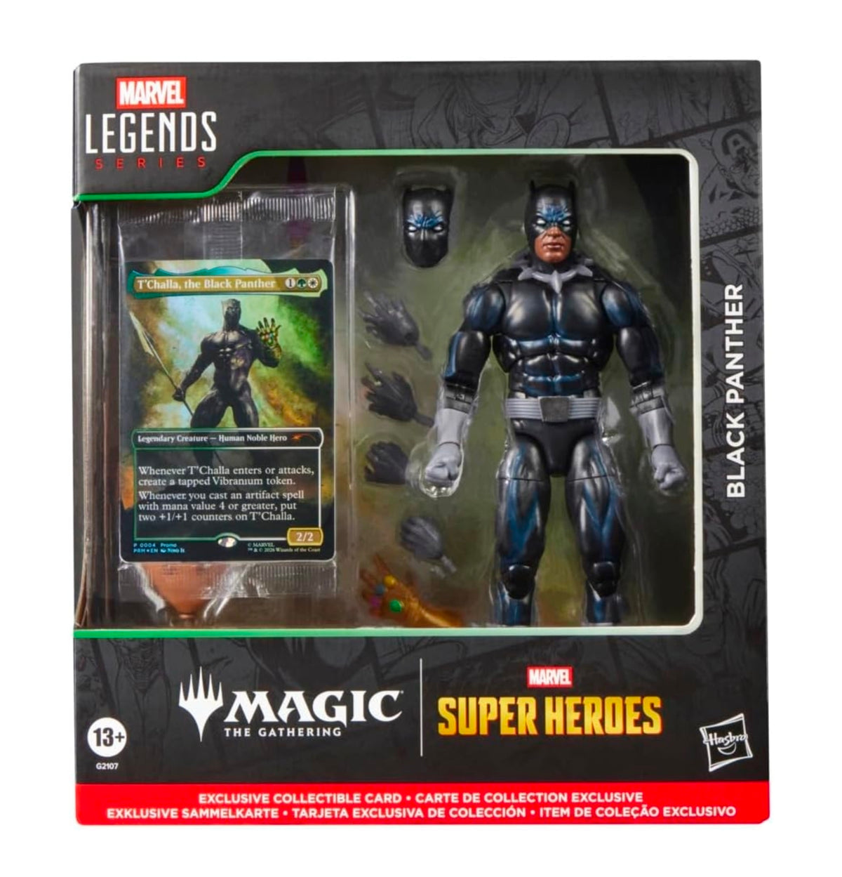 Black Panther Figura de Accion Magic The Gathering Marvel Legends 16cm
