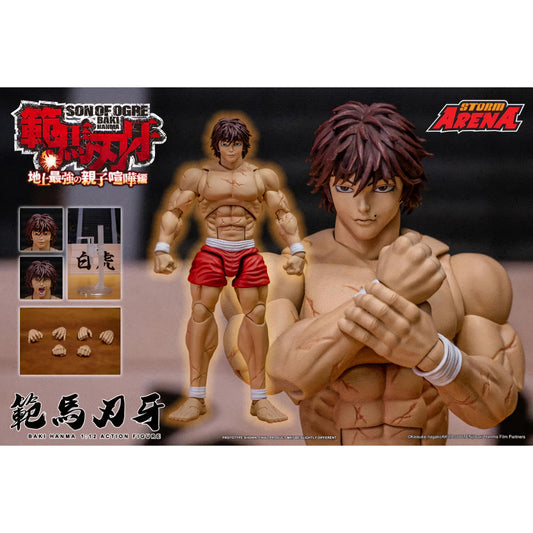 Baki Hanma Figura de Acción Son Of Ogre Baki Hanma Storm Arena 15 cm
