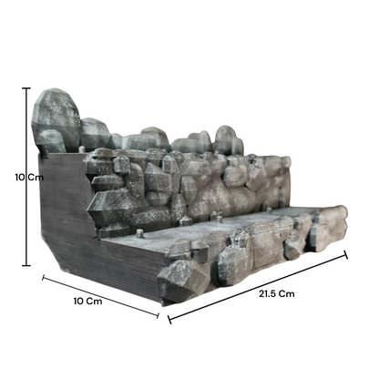Base Organizadora 2 Niveles para Figuras de Acción 1/10 y 1/12 Estilo Rocoso 21.5 Cm