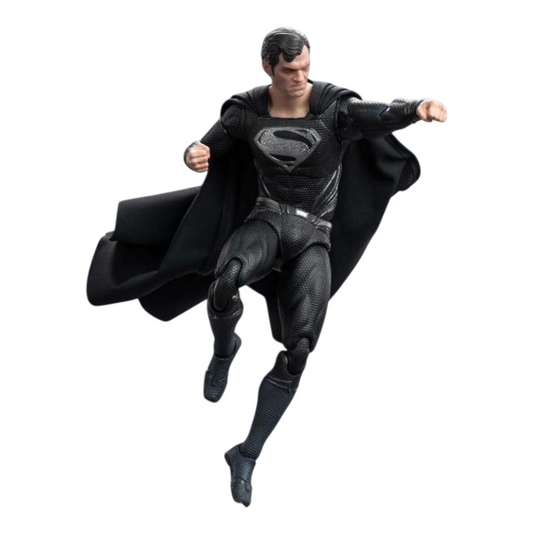 Superman Black Suit Figura de Accion DC Justice League Fondjoy 19 Cm