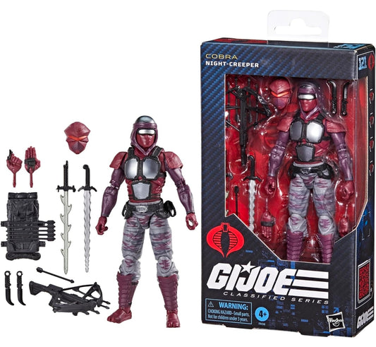 Cobra Night Creeper Figura de Accion Gi Joe 121 Classified Series 15 Cm