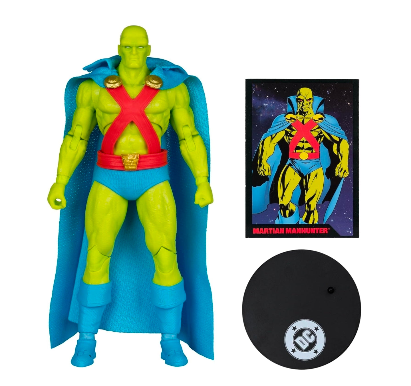 Martian Manhunter Figura de Accion Justice League 74 Page Punchers Mcfarlane Toys 18 Cm