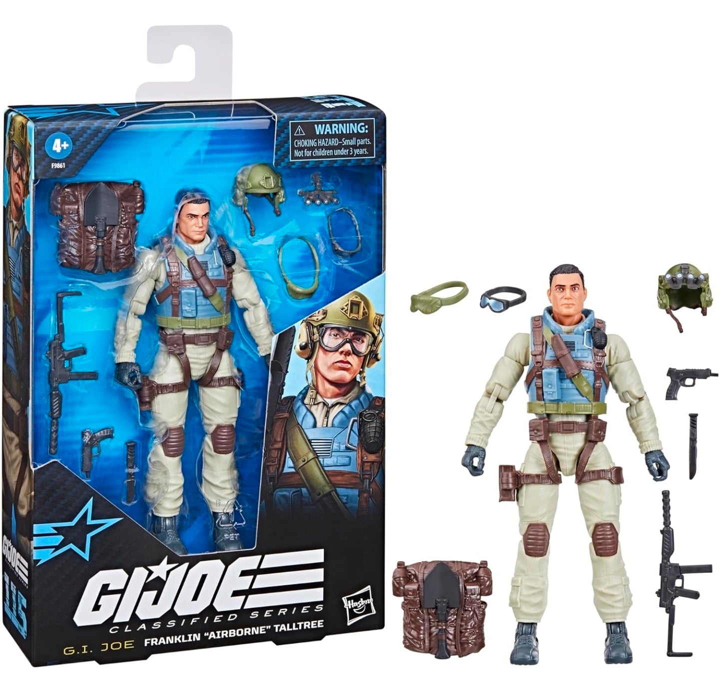 Franklin Airborne Talltree Figura de Accion GI joe 115 Classified 15 cm