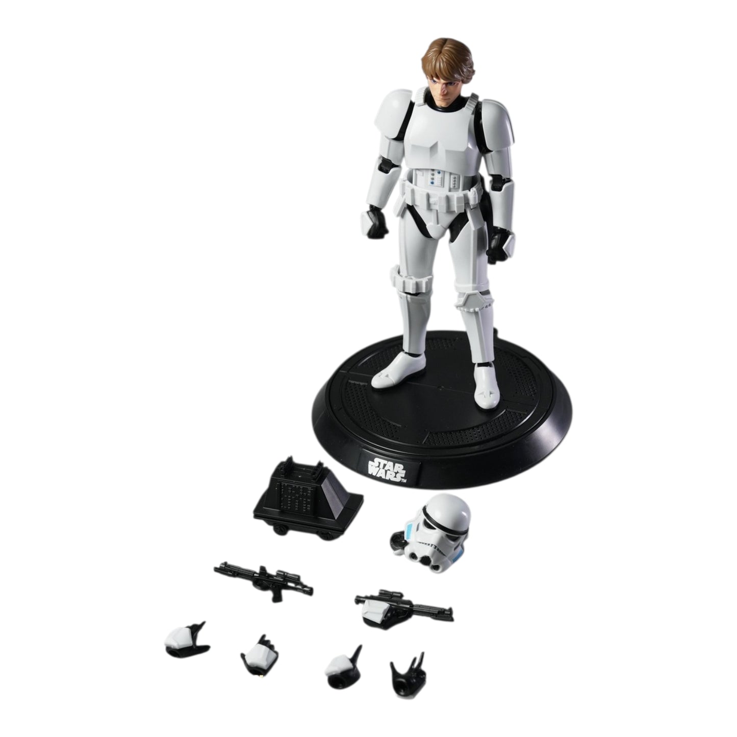 Luke Skywalker Disfraz Stormtrooper Figura de Accion Star Wars A New Hope Blokees Champion Class 15 Cm