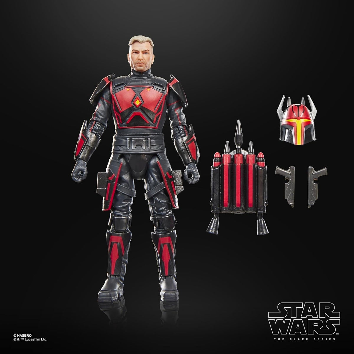 Gar Saxon Figura de Acción Star Wars The Clone Wars Black Series 15 cm