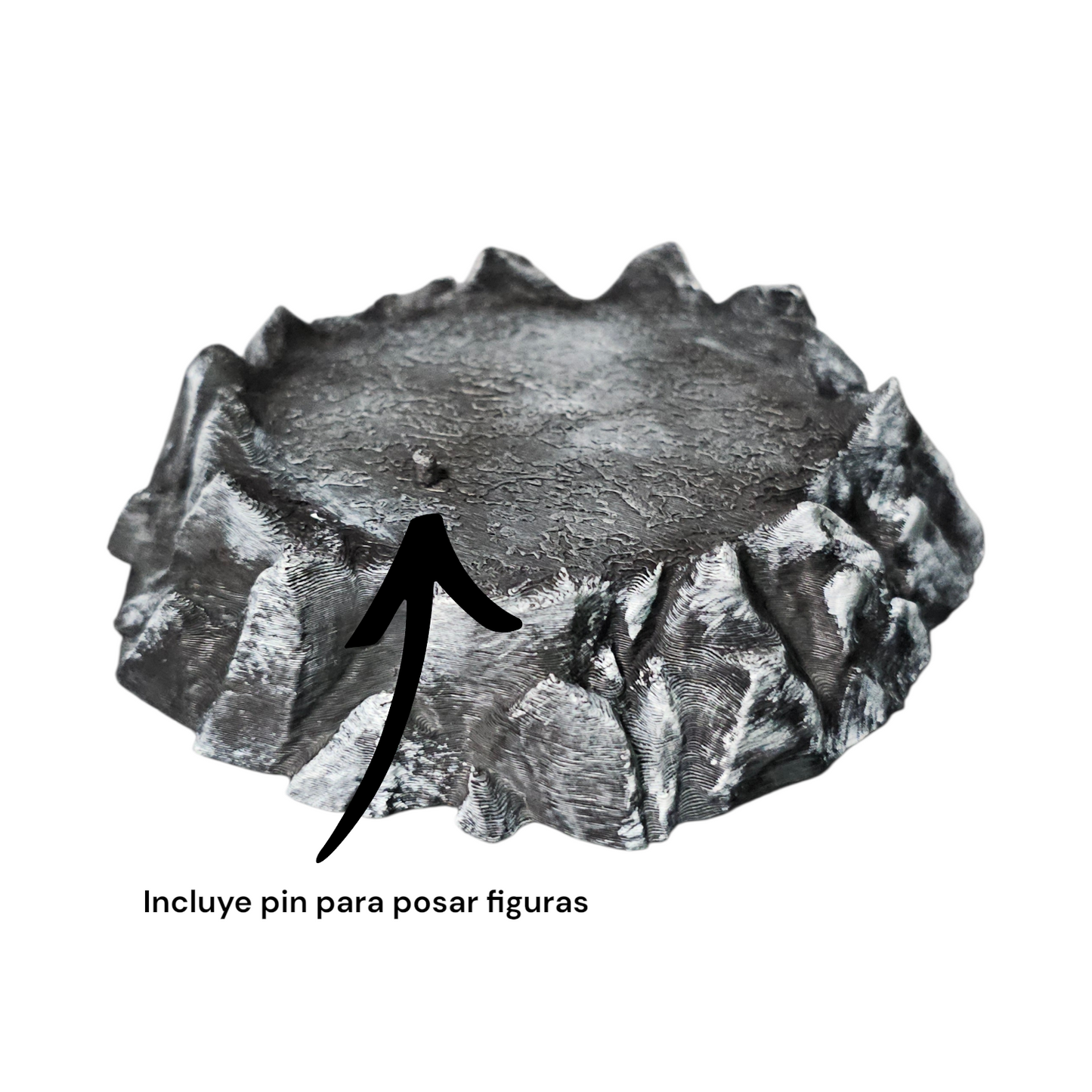 Base Rocosa para Figuras de Accion Estilo Medieval
