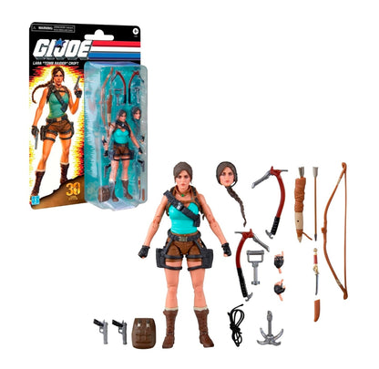 Lara Tomb Raider Croft Figura De Acción GI Joe Classified Hasbro 15 cm