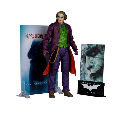 Joker Heath Ledger Figura De Acción Batman Dark Knight Rises DC Multiverse Mcfarlane Toys 18 Cm