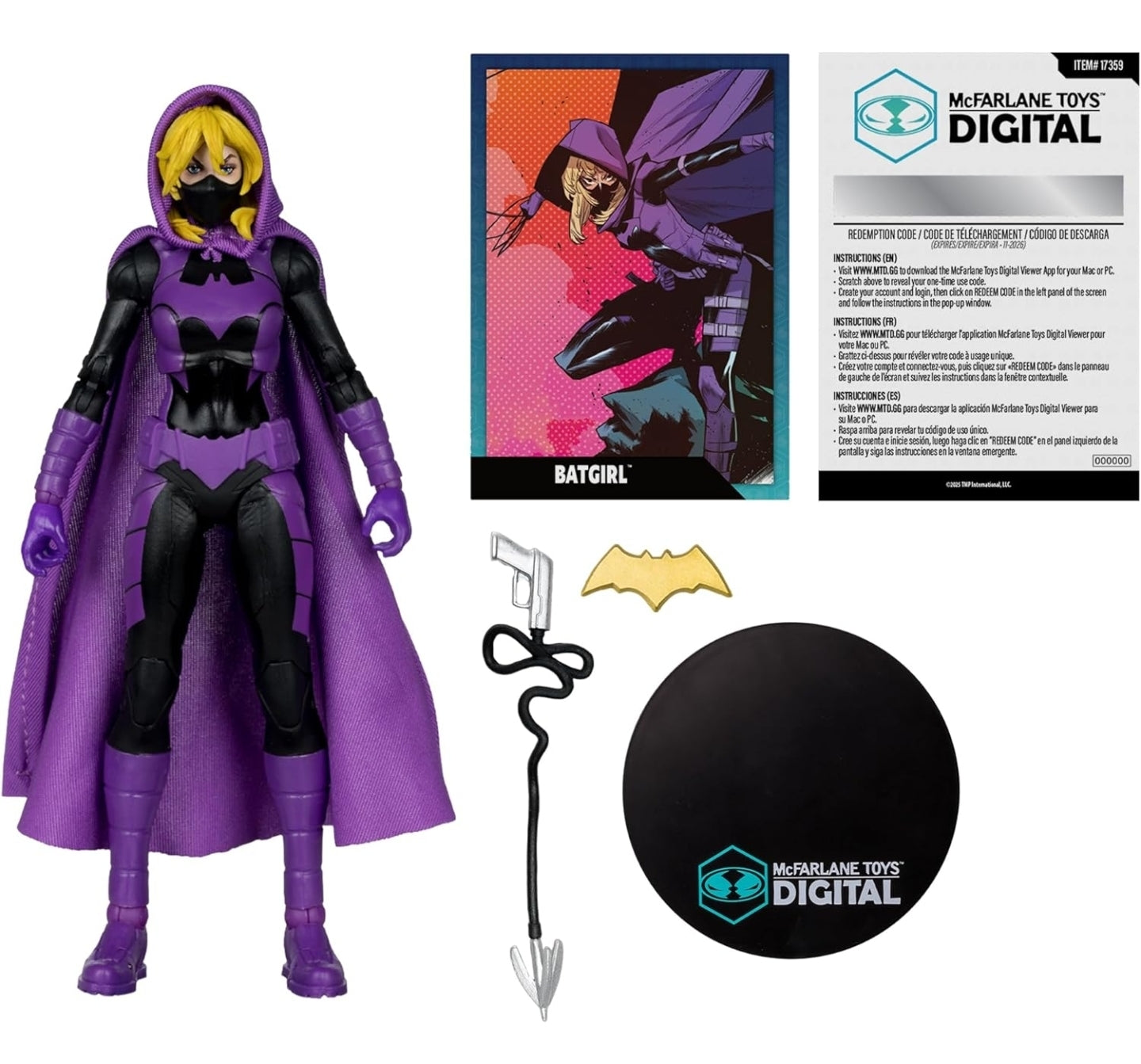 Batgirl Stephanie Brown Figura de Acción Batgirls DC Mcfarlane Digital 17cm