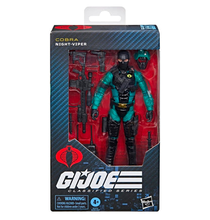 Night Viper Figura de Accion Cobra Gi Joe 187 Classified Series 15 Cm