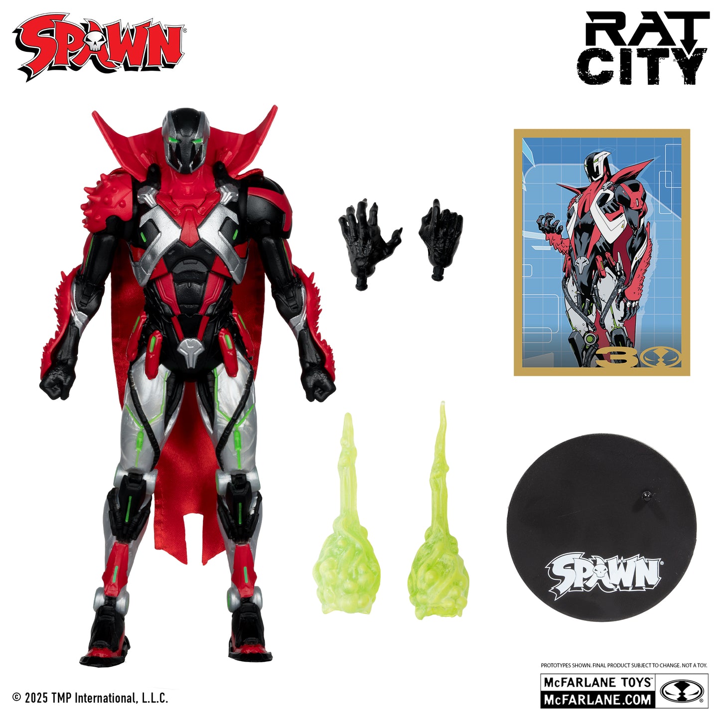 The Deviant Figura de Accion Spawn Rat City Mcfarlane Toys 30th Anniversary 18 Cm