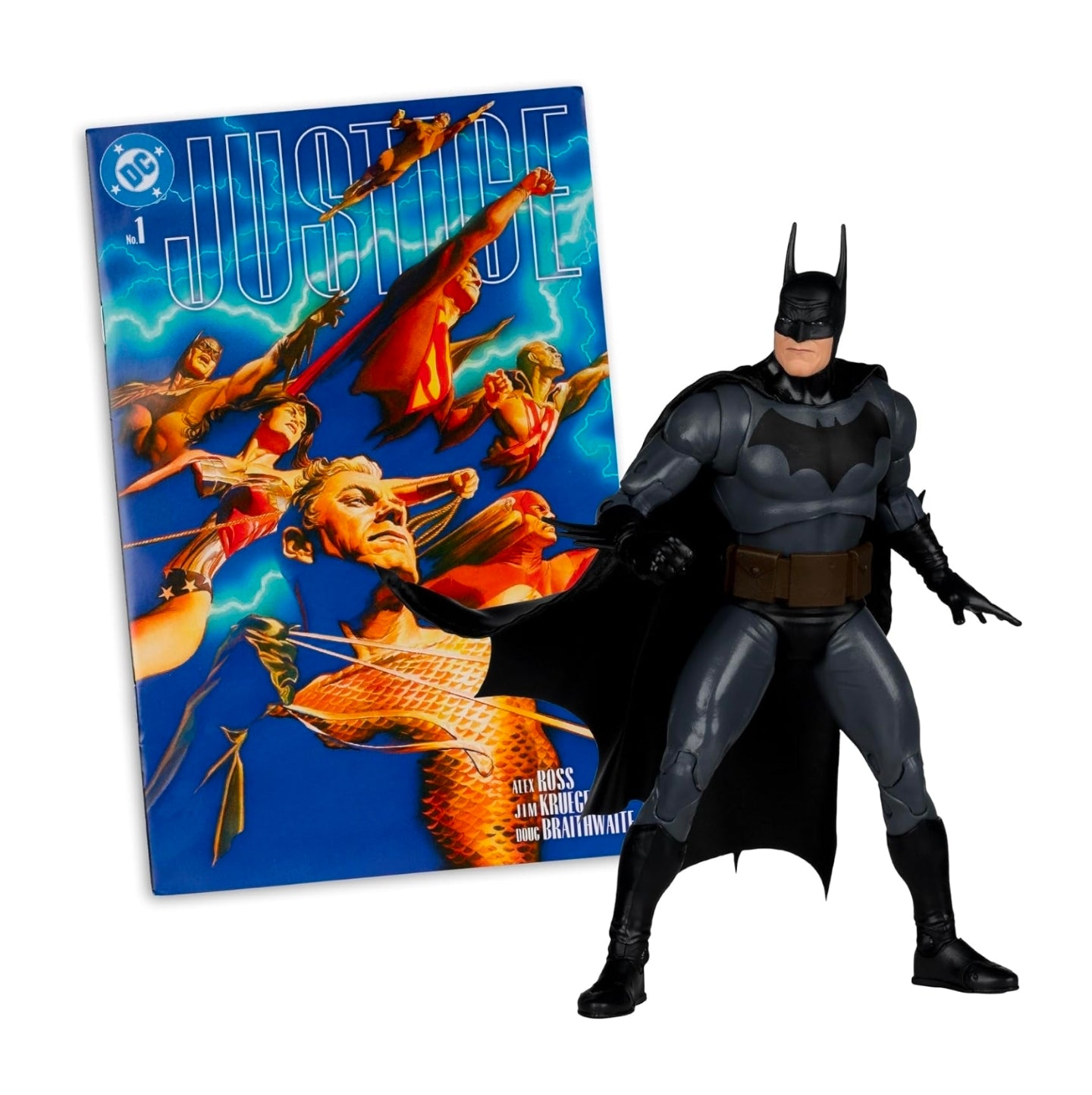 Batman Justice #1 Figura de Accion Alex Ross Page Punchers Mcfarlane Toys 19 Cm